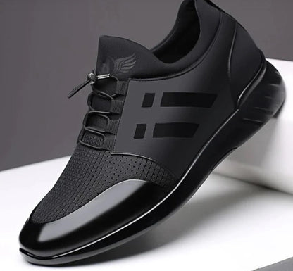 Travis | Men’s Premium Faux Leather Comfort Sneakers