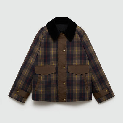 Tron | Men’s Warm Brushed Winter Jacket with Faux Fur Collar