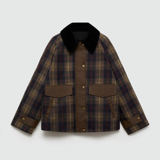 Tron | Men’s Warm Brushed Winter Jacket with Faux Fur Collar
