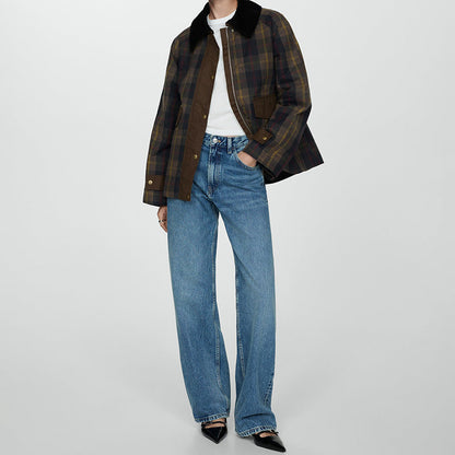Tron | Men’s Warm Brushed Winter Jacket with Faux Fur Collar