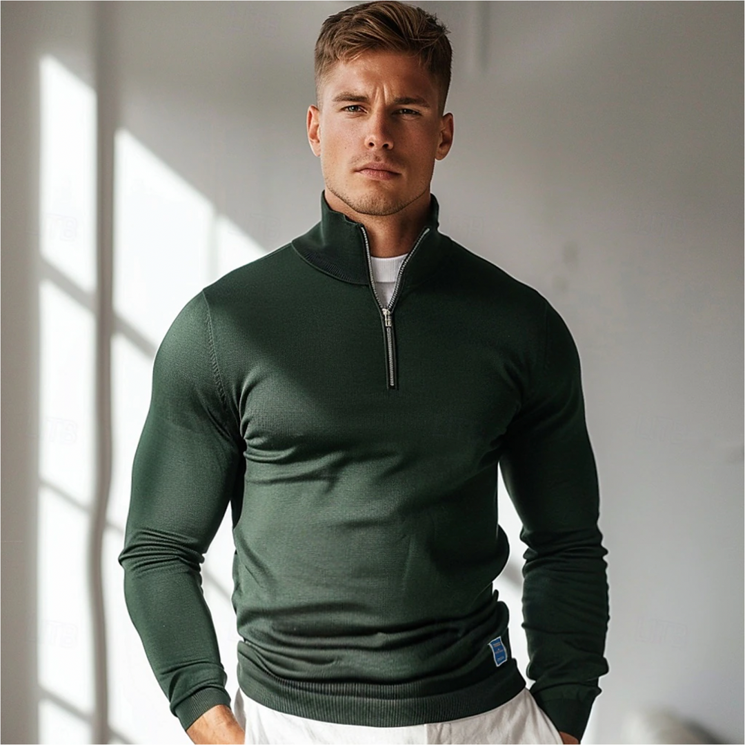 Troy | Men’s Half-Zip Sweater with Unique Design