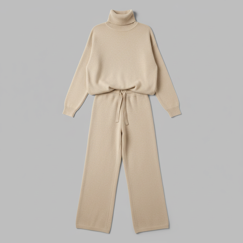 Karina Women's Loungewear Set | Turtleneck and Long Pants