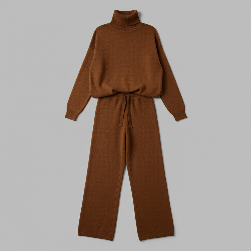 Karina Women's Loungewear Set | Turtleneck and Long Pants