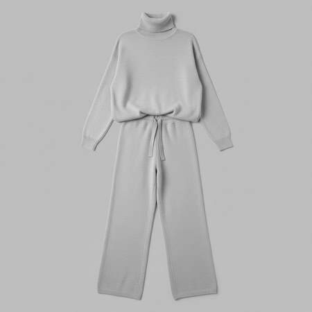 Karina Women's Loungewear Set | Turtleneck and Long Pants