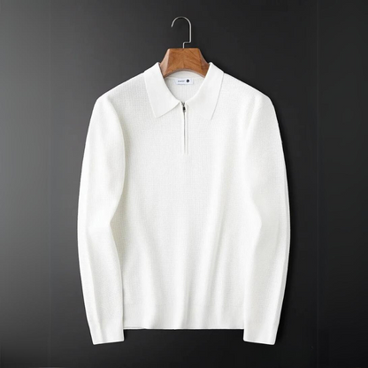 Owen | Men’s Hampton Waffle Knit Quarter-Zip Shirt