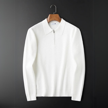 Owen | Men’s Hampton Waffle Knit Quarter-Zip Shirt