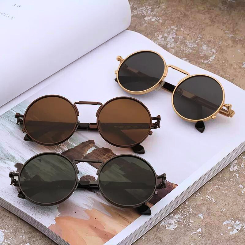 Nerisse | Men’s Retro Metal Frame Sunglasses