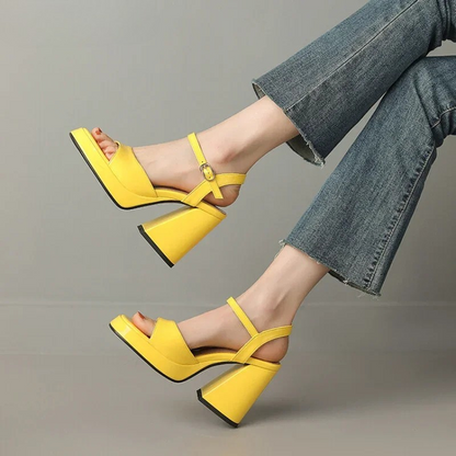 Valetta | Women’s Glossy Patent Leather Block Heels