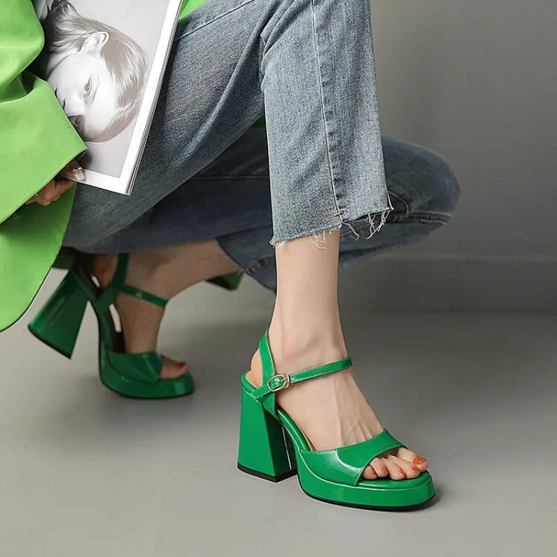 Valetta | Women’s Glossy Patent Leather Block Heels