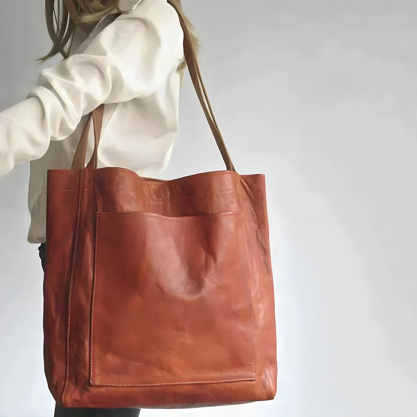 Vegan Leather Tote Bag | Stylish Women's Handbag 1
