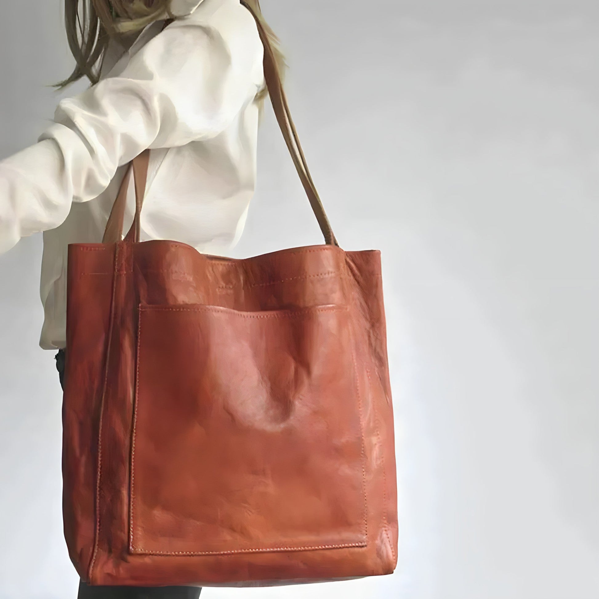 Vegan Leather Tote Bag | Stylish Women's Handbag 1