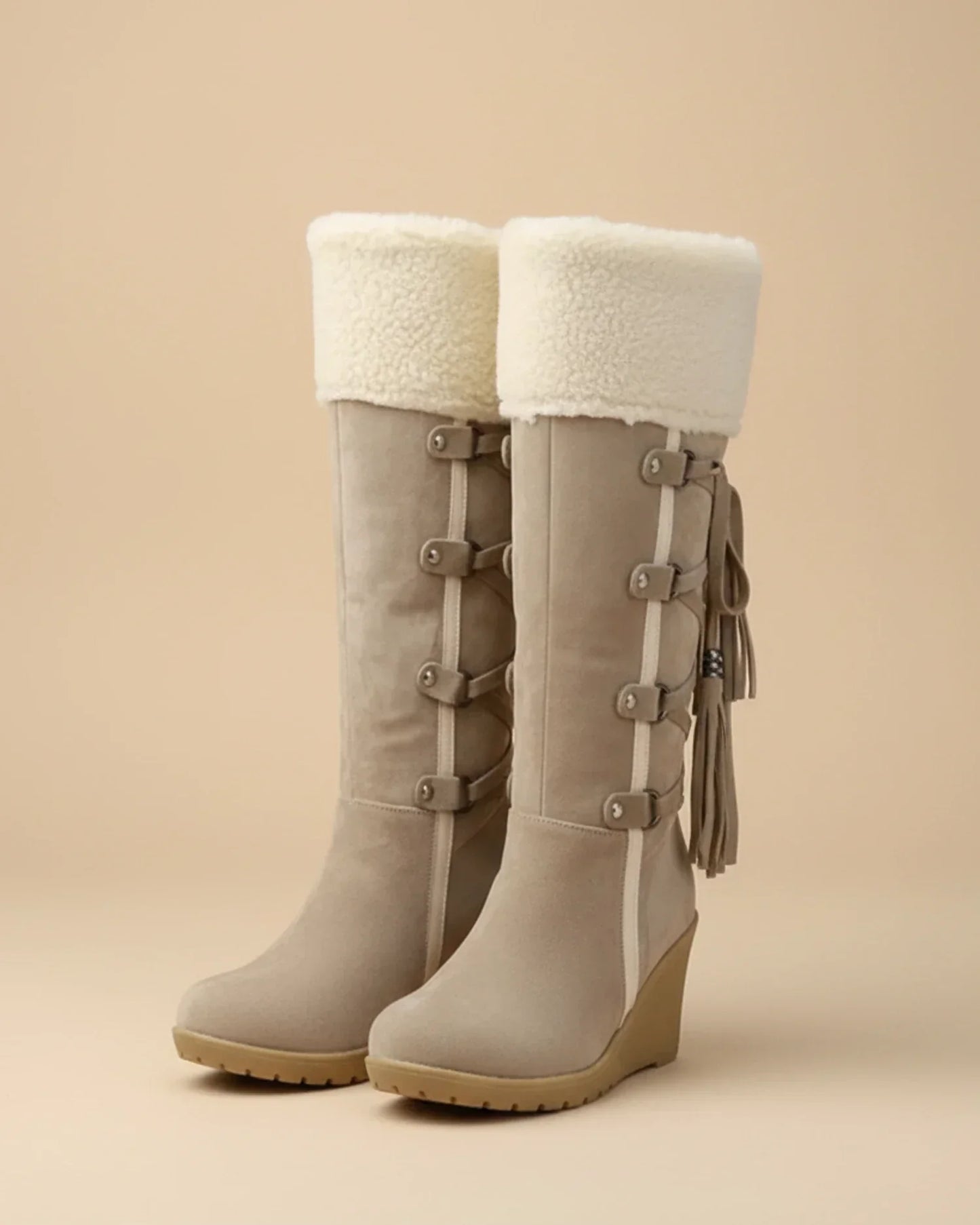 Velana | Women’s Knee High Wedge Boots