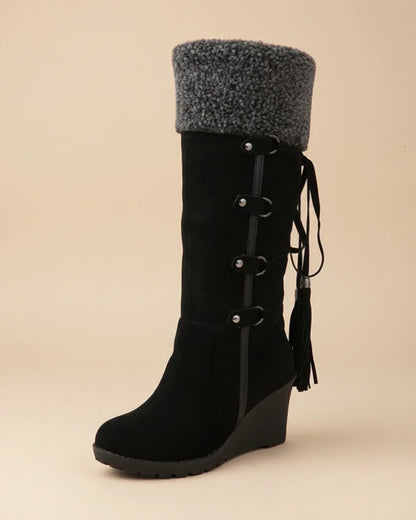Velana | Women’s Knee High Wedge Boots