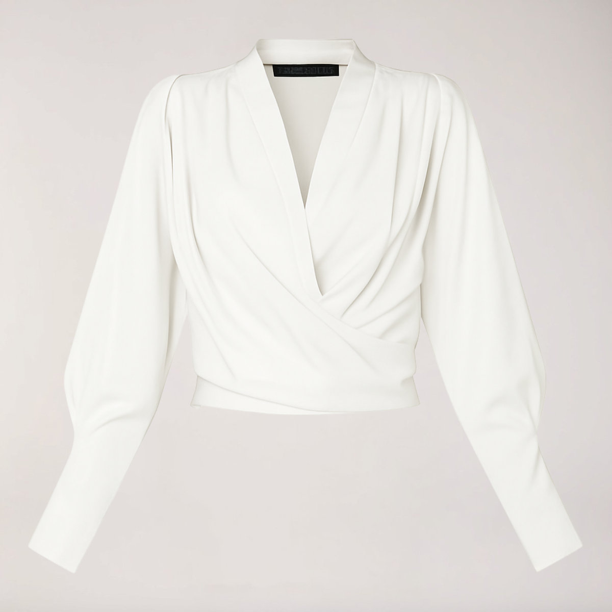 Velisse | Women’s Satin Puff Sleeve Blouse