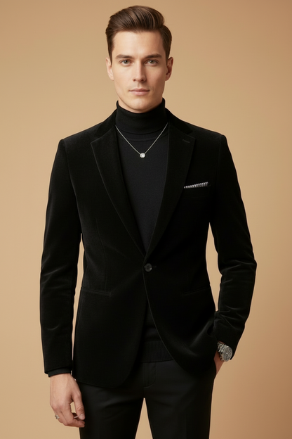 Velmori | Men’s Slim Tailored Velvet Blazer