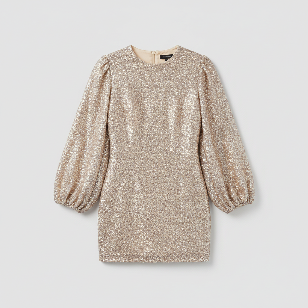 Nicoline | Women's Glitter Cocktail Dress with V-Neck