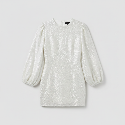 Nicoline | Women's Glitter Cocktail Dress with V-Neck