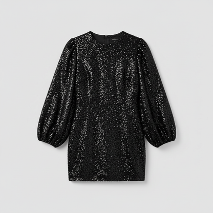 Nicoline | Women's Glitter Cocktail Dress with V-Neck