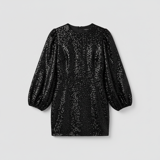 Nicoline | Women's Glitter Cocktail Dress with V-Neck