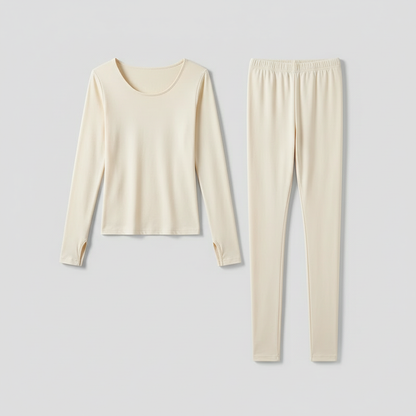 Ultrathin Thermal Underwear Set | Women's Plus Size Thermal Clothing