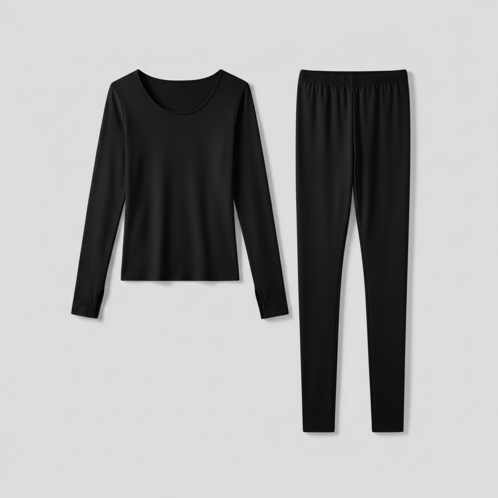 Ultrathin Thermal Underwear Set | Women's Plus Size Thermal Clothing