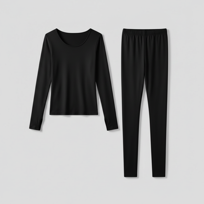 Ultrathin Thermal Underwear Set | Women's Plus Size Thermal Clothing
