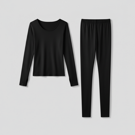 Ultrathin Thermal Underwear Set | Women's Plus Size Thermal Clothing
