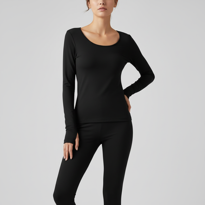 Ultrathin Thermal Underwear Set | Women's Plus Size Thermal Clothing