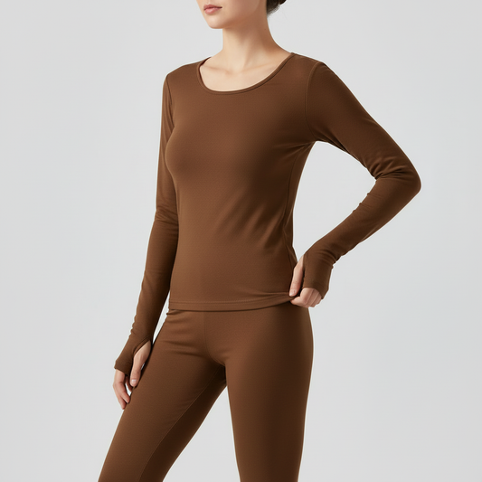 Ultrathin Thermal Underwear Set | Women's Plus Size Thermal Clothing