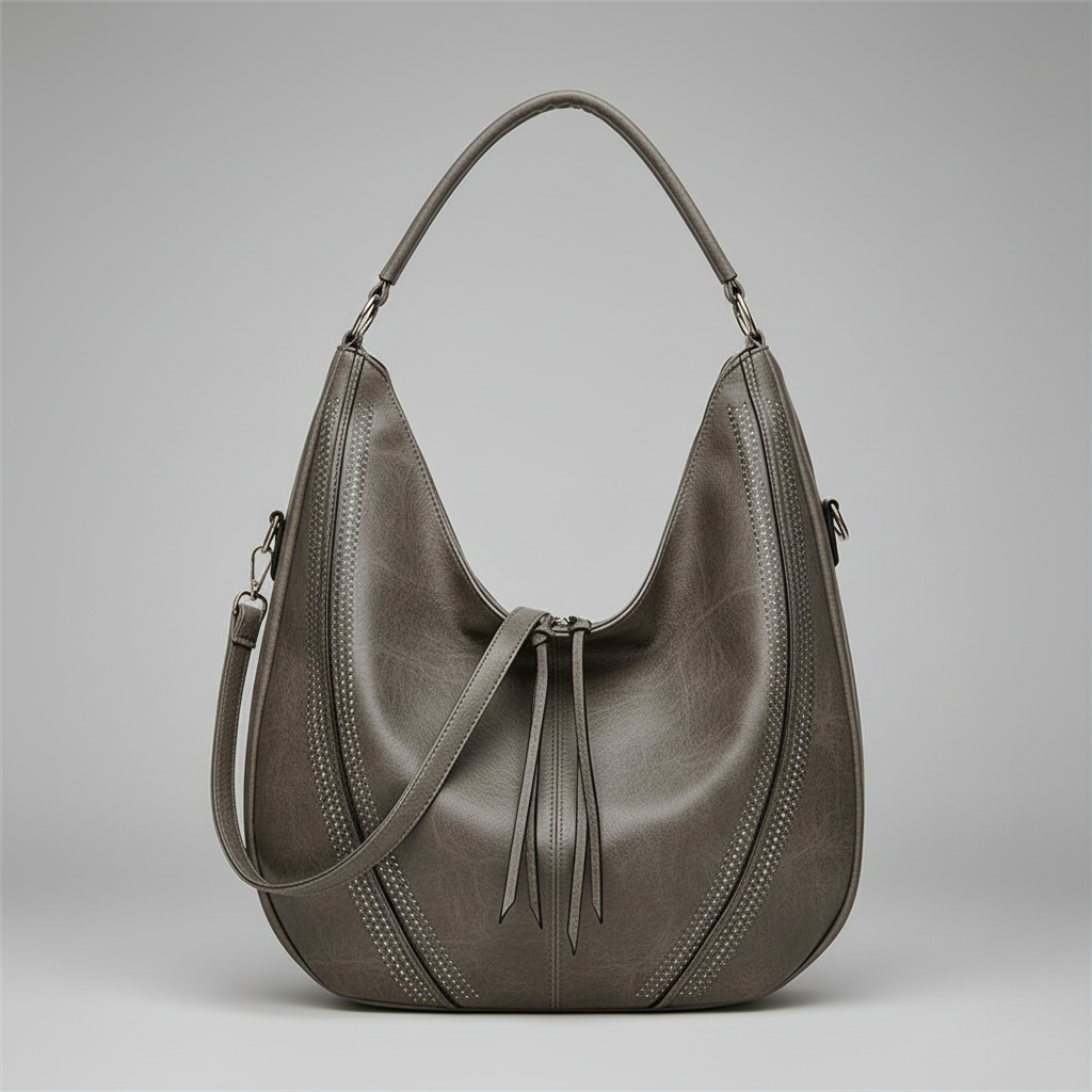Black Shoulder Bag | Women's Stylish PU Leather Tote