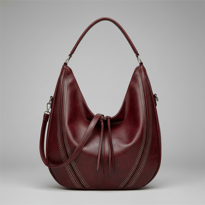 Black Shoulder Bag | Women's Stylish PU Leather Tote