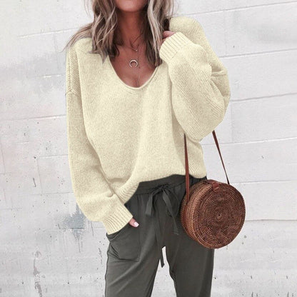 Stacey | Women’s Knit V-Neck Sweater