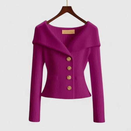 Grama | Women’s Off-Shoulder Ribbed Cardigan