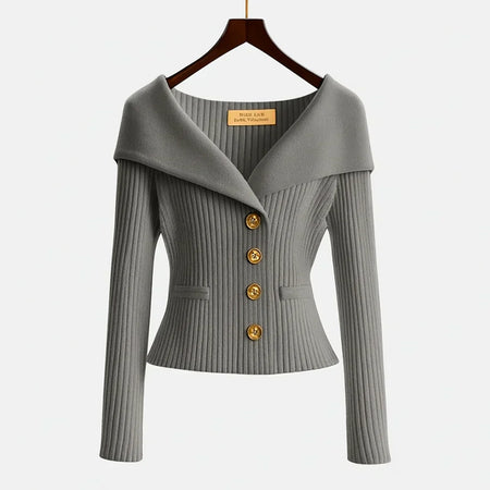 Grama | Women’s Off-Shoulder Ribbed Cardigan