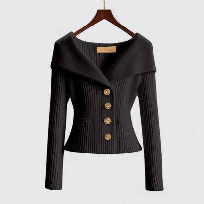 Grama | Women’s Off-Shoulder Ribbed Cardigan