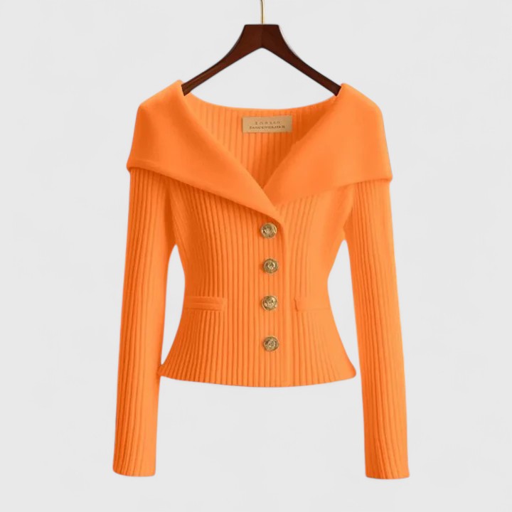 Grama | Women’s Off-Shoulder Ribbed Cardigan