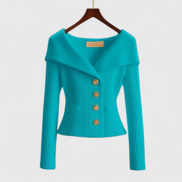 Grama | Women’s Off-Shoulder Ribbed Cardigan