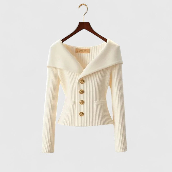 Grama | Women’s Off-Shoulder Ribbed Cardigan