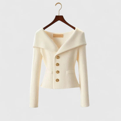 Grama | Women’s Off-Shoulder Ribbed Cardigan