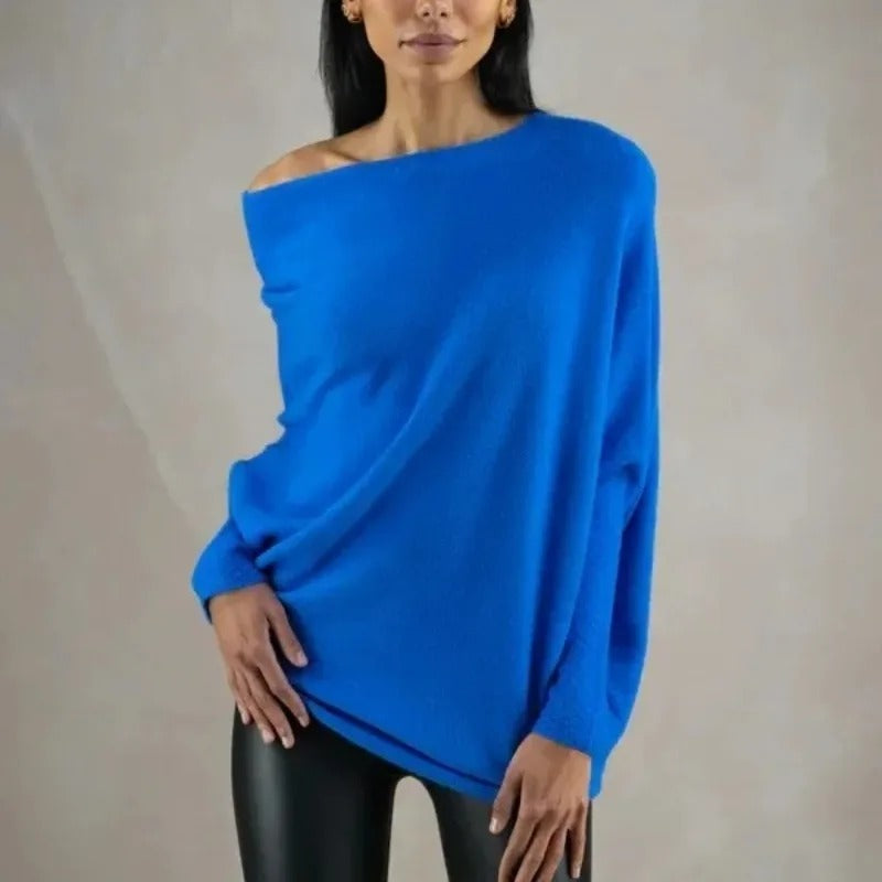 Trania | Off Shoulder Loose Fit Sweater for Women