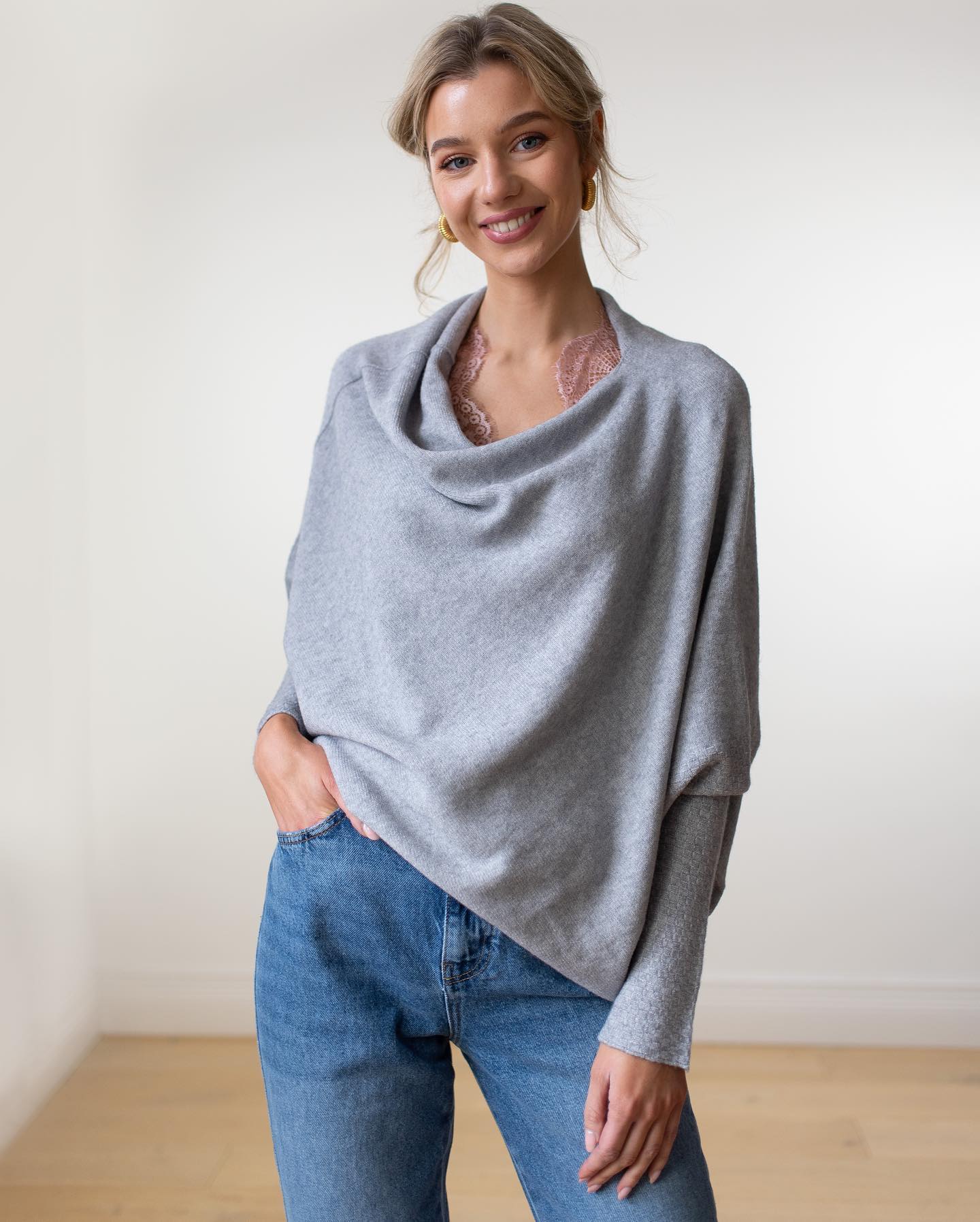 Trania | Off Shoulder Loose Fit Sweater for Women