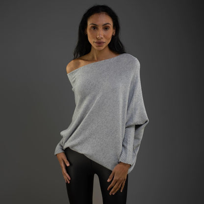 Trania | Off Shoulder Loose Fit Sweater for Women