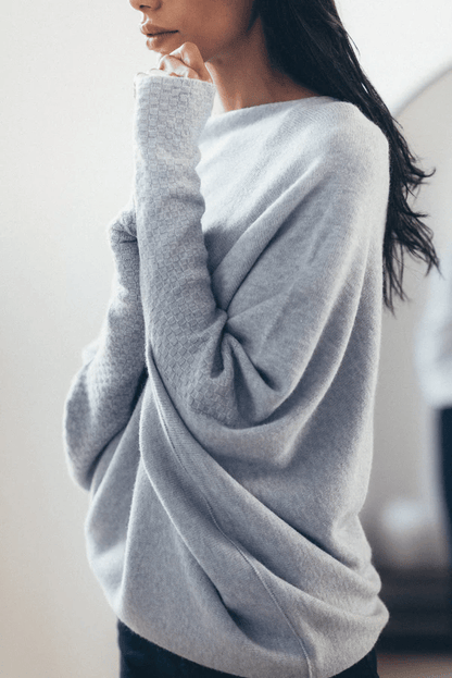 Trania | Off Shoulder Loose Fit Sweater for Women