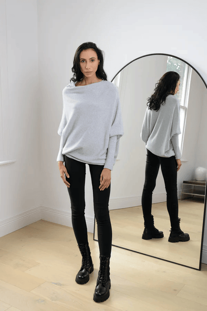 Trania | Off Shoulder Loose Fit Sweater for Women