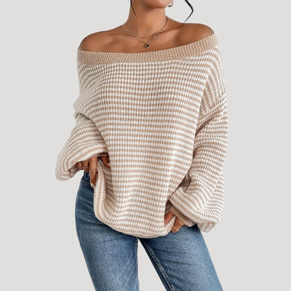 Grins | Women’s Oversized Striped Knit Jumper