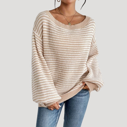 Grins | Women’s Oversized Striped Knit Jumper