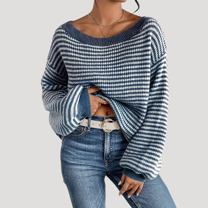 Grins | Women’s Oversized Striped Knit Jumper