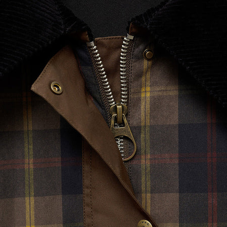 Tron | Men’s Warm Brushed Winter Jacket with Faux Fur Collar