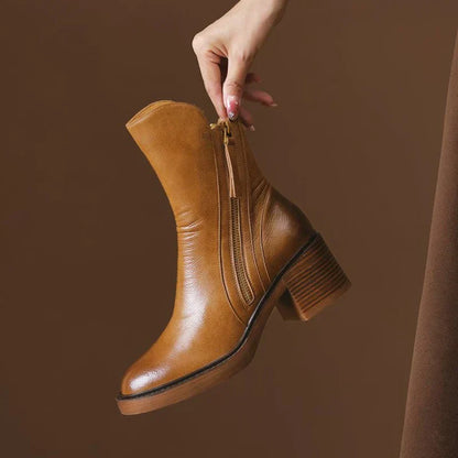 Zane | Women’s Leather High-Heel Ankle Boots