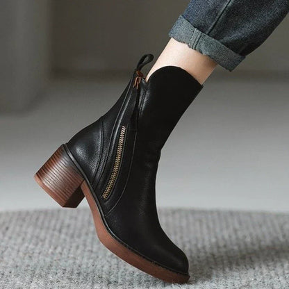Zane | Women’s Leather High-Heel Ankle Boots